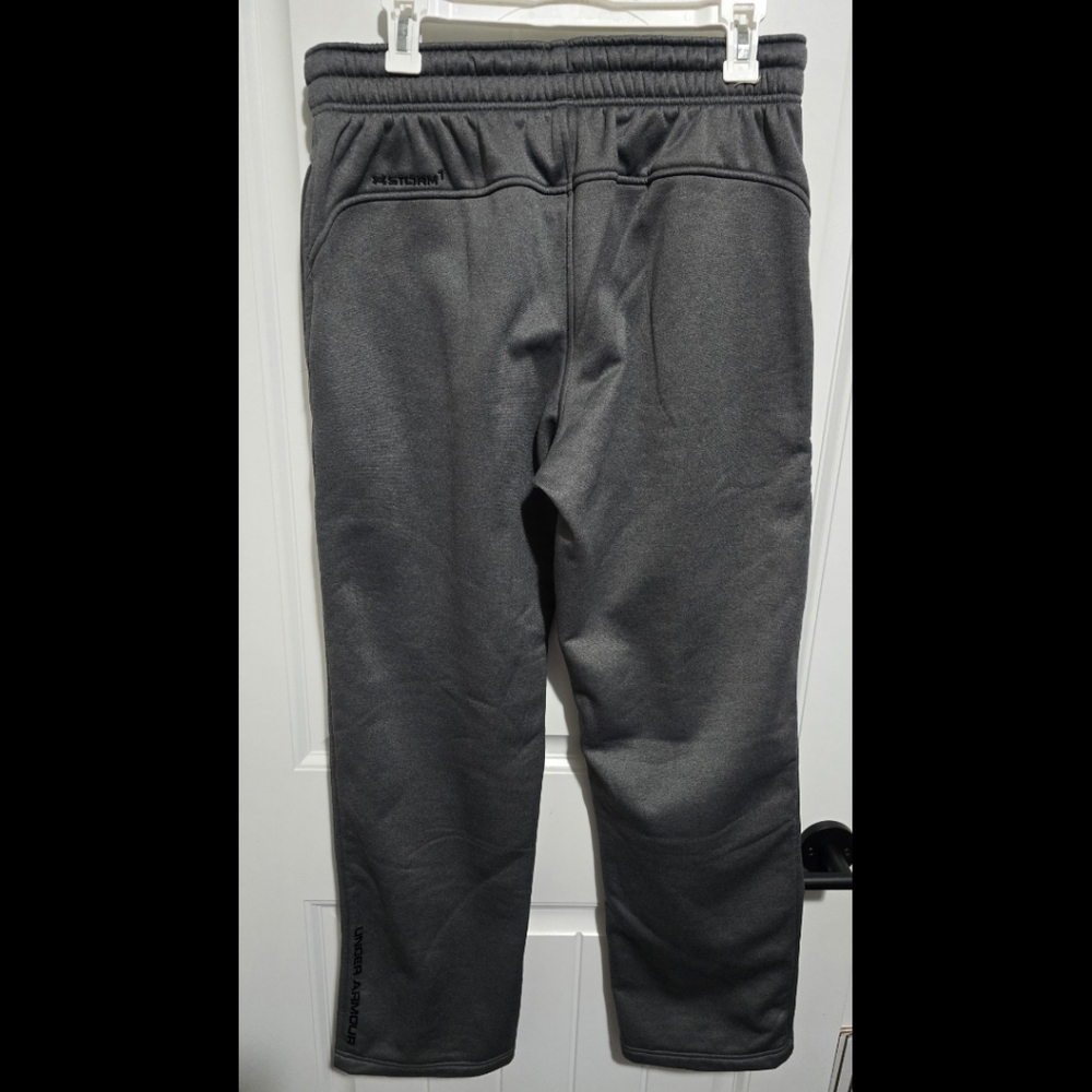 Under Armour Mens Storm Gray Large Sweat Pants - Picture 2 of 4